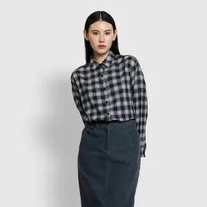 [JAJU](강남점)25F/W 여 루즈핏 라이트 플란넬 체크 셔츠 J115403001