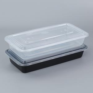 생선구이 포장용기 꼬치 포장 도시락 투명 아웃 2000ML 블랙 바베큐 박스 용기 배달용