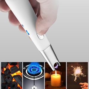 주방 전기 라이터, USB 충전식 가스 스토브, 방풍 플라즈마 점화 아크, 불꽃 없는 캠핑 바베큐