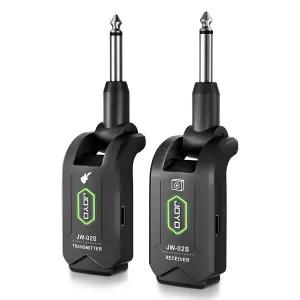 JOYO JW-02S 무선 기타 시스템 일렉트릭 기타베이스 용 5.8Ghz 고주파 ISM 밴드 무선 기타 송신기 수신기