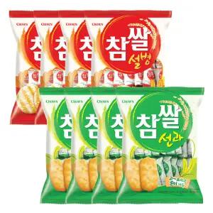 참쌀설병 128g x 4개 + 찰쌀선과 115g x 4개