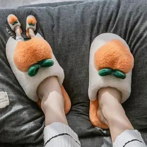 (제스트)털실내화 사무실 피치 슬리퍼 소음방지 겨울 거실화