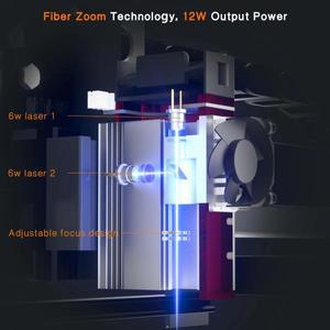 NEJE A40640/A40630 레이저 헤드 80W 푸른 빛 450nm CNC 커터 조각사 용 이중 압축 스폿 모듈 목재 컷 마크