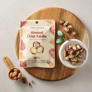 유기샘 특허받은 바삭대추 25g x12개 어르신 비건 안주 볶음아몬드 너트 견과류 넛 캠핑 브라질