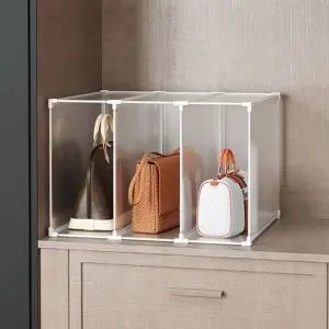 [셀러에이드]가방 진열 핸드백보관 DIY 조립식 수납장 반투명 가방