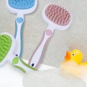 고양이 목욕 브러시 엉킨털 제거 헤어 마사지 샤워 빗 반려동물 용품