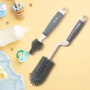 [골드스마일]납작모젖병솔세트 실리콘세척솔 젓병솔 젖꼭지 브러쉬