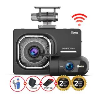 무료장착(GPS안테나 포함) 아이테라 HMF10 64G FHD/FHD 블랙박스 2채널 스마트폰연동 무상 AS 2년 ADAS 초절전 주차대기 127일 번호판인식강화