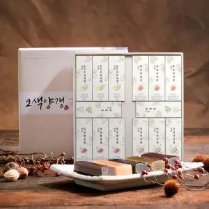 [화과방] 오색양갱 선물세트 45gx14개입 (+쇼핑백) / 5가지맛 전통간식 어르신간식 부모님