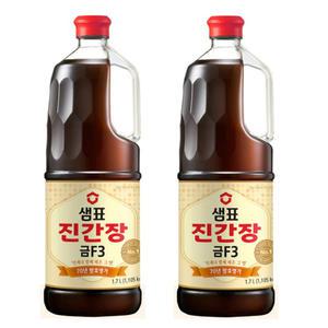 샘표 진간장 금F3  1.7L  2개//양조간장