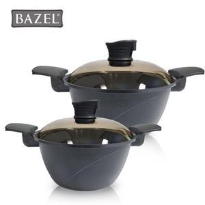 [BAZEL 바젤] 국내생산 바젤 옥 냄비 2중구조 특허냄비 6중코팅 무수분 요술 조리기