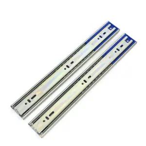 문주 3단 댐퍼레일 250mm - 600mm 볼레일 가구 서랍장 수리 고치기 댐핑 댐퍼