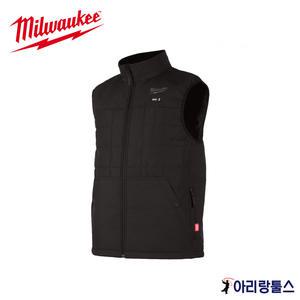밀워키 M12 HPVBL2-0 M12 히팅조끼 사이즈 S M L XL 발열작업복 작업조끼 3단온도조절 겨울 방한 보온