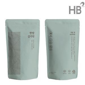 한약파우치 한방감기 패턴 민트 100매 한약팩 비닐팩