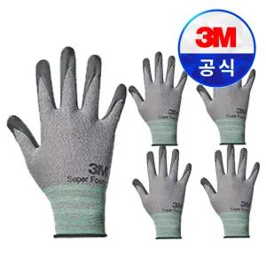 3M장갑 컴포트그립 슈퍼폼 터치 미끄럼방지 안전 작업 장갑 5개입