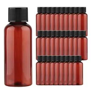 블랙캡 단마개 브라운 50ml 30개 플라스틱 공병 소분병 여행 화장품용기