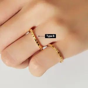 18K 볼륨 박스 체인 반지 Type B