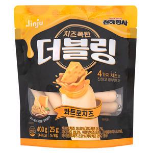 천하장사 더블링 콰트로치즈 400g (25g 16개입) 소시지