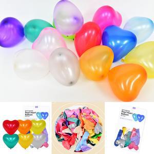 해피파티 펄 하트 풍선 15cm 컬러 고무풍선 생일파티 이벤트 장식 (10개입 2세트)