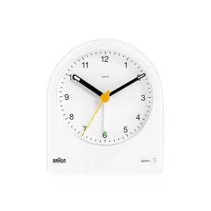 BRAUN BC22W 클래식 아날로그 크레센도 알람 저소음 공용 탁상시계 타임메카