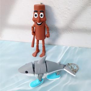 이탈리안 브레인롯 키링 퉁퉁퉁 사후르 트랄라레로 트랄랄라 열쇠고리 피규어 3D