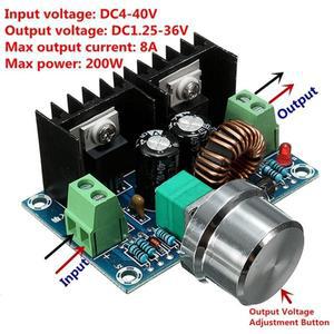 스텝 다운 전원 공급 장치 모듈 DC4-40v ~ DC1.25-36V 8A 200W 조절 가능 XL4016E1 DC-DC DC 전압 조정기