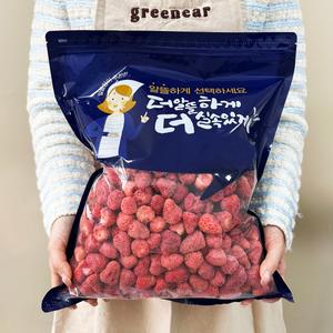 [대용량 1kg] 동결건조 미니딸기칩 건딸기과 동결건조 과일칩 대용량 간식 아이간식 쫀득쿠키 재료 베이킹,