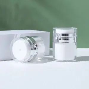 고품질 ksr 에어리스 펌프 진공 푸쉬 공병 용기 15ml (WFJ850O)
