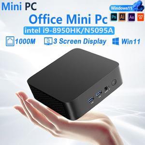 미니 컴퓨터 인텔 코어 i9 8950HK PC N5095A 윈도우 11 16GB 램 1TB/2TB SSD WiFi 6 BT5.2 게이밍