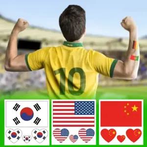 국가별 국기 타투 스티커 해외 여행 응원 헤나 판박이 페이스