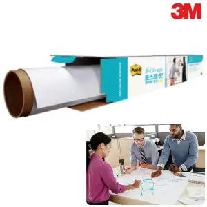 3M 포스트잇 사무실 벽보드 강한점착력 화이트보드 91.4x121.9cm 공지용 회의용
