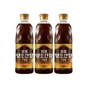 [내일도착] 샘표 양조간장 701 860ml x 3개 기획세트