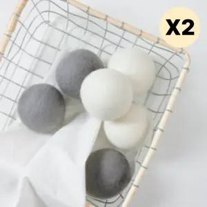 자주 세탁볼 건조기볼 양모 드라이볼 빨래 6개입X2