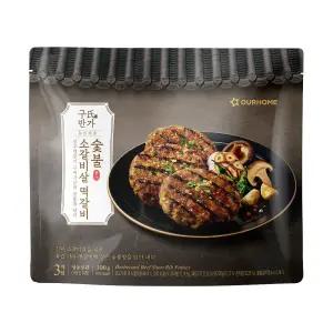 [소비기한 임박] 아워홈 구씨반가 숯불소갈비살 떡갈비 300g, 1개