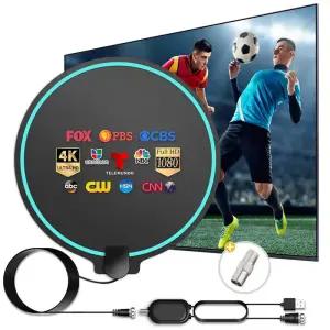 UHD안테나 TV 실내 지상파 수신기 디지털 HDTV 안테나 증폭 신호 부스터 로컬 채널용 4K 1080P UHF VHF 고
