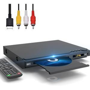 TV용 HDMI DVD 플레이어, & RCA 케이블, 리모컨, 듀얼 마이크 포트, USB 입력, NTSC/PAL 시스템 지원 모든 지역 플레이어
