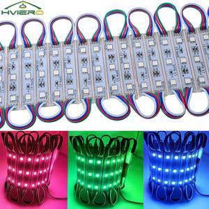 5050 RGB 20Pcs LED 모듈 조명 상자 SMD 패치 12V 슈퍼 백라이트 광고 표지판 장식 풍경 램프 IP65 방수