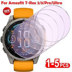 Amazfit T-rex 3 2 용 강화 유리 액세서리 Ultra Pro 9H 경도 HD 투명 필름 화면 보호기