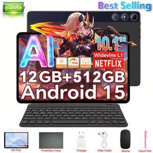 글로벌 버전 2025 샤오미 패드 15 프로 태블릿 안드로이드 14 MT6737 10.1인치 HD 12GB+512GB 7000mAh 5G