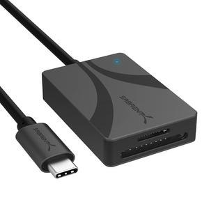 SABRENT USB Type-C 카드 리더, 듀얼 슬롯 UHS-II SDXC 및 microSDXC SD 4.0(CR-CSDM)