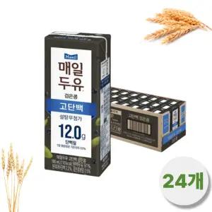 매일두유 고단백 검은콩 190ml, 24개