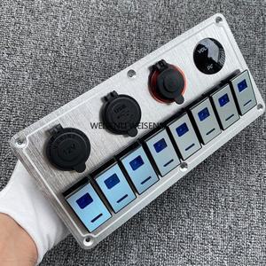 금속 방수 LED 로커 스위치 패널 회로 차단기 보트 제어판 자동차 해양에