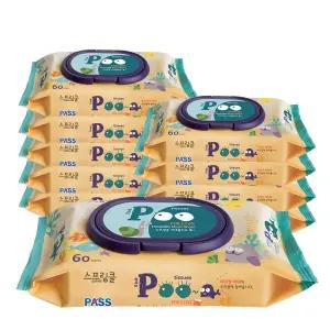 스프링클 비데물티슈 푸티슈 poo 70gsm 60매 10팩
