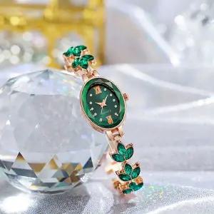 [콩심팥심]릴리아 여성 손목시계 그린 여자시계 여성용손목시계