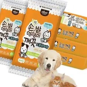 애완견 위생 물티슈 40매 24개 강아지 세정 티슈 애견용 클렌징