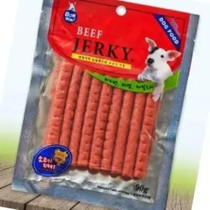강아지 소고기 간편식 육포 스낵 간식 90g 전연령 반려동물 져키