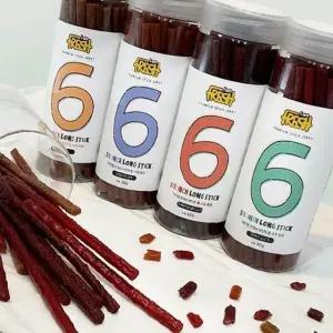 고품질 강아지 소고기 간식 6인치 롱스틱 반려동물 육포 300g 건강한 (WFK7DO1)