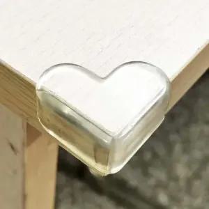 하트 가구 모서리보호대 투명 pvc 충격보호대 4개입 가구모서리보호대 모서리보호대 pvc충격보호대