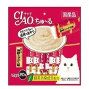 해물 믹스 참치 간식 20p 고양이 챠오츄르 수제 애완동물 건강 (WFK7N7W)