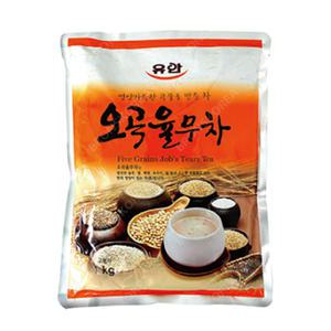 유안 오곡율무차 1kg 자판기용 율무차 곡물차 국산차